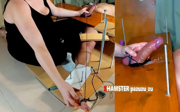 Pazuzu_zu: Femdom handjob game. If he doesn't cum I'll torment his...