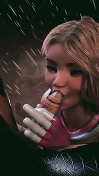 Spider Gwen kongkek tempat