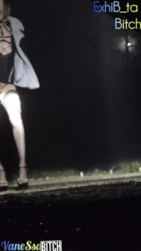 2 Transvestites Offered in the Forest. Waiting for Beautiful Cocks in a Parking Lot. Night Show