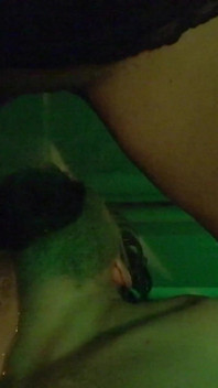Shorthaired Babe Pisses Guy in Mouth in Outdoor