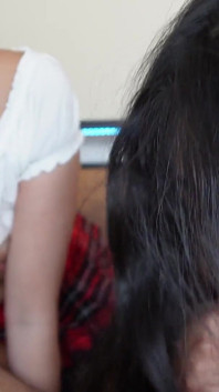 Asian Schoolgirls Jasmine Teaa & Sakura Lin Get Extra Credit