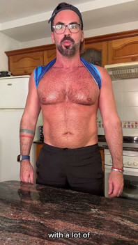 Jerking off While I Make My Protein Shake