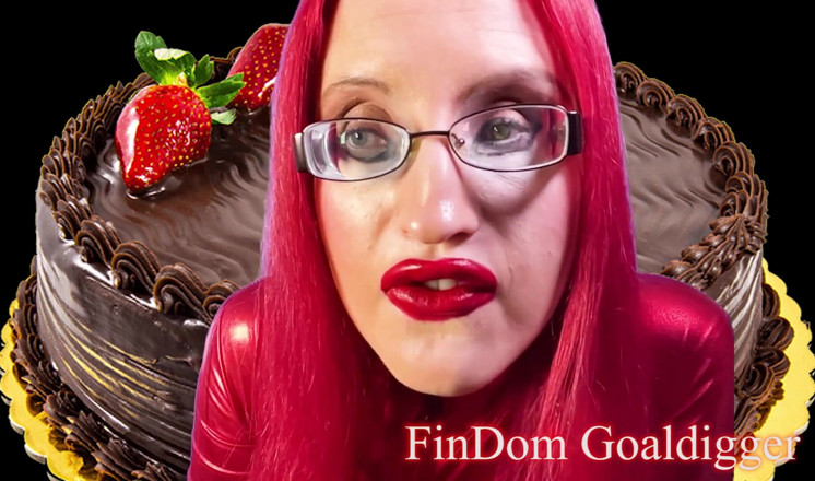 FinDom Goaldigger: Red big lips transformation