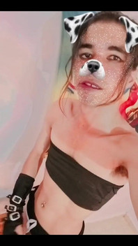 Masturbating