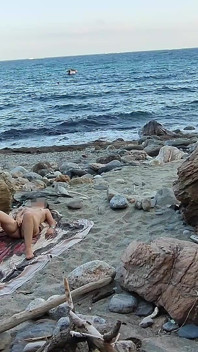 #2 Flashing My Pussy in Front of a Guy in Beach and He Helps Me Squirt - It's Very Risky - Misscreamy