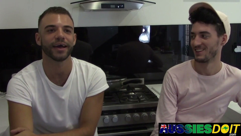 AussiesDoIt: Horny Australians Xavier and Lewis Please Each Others Cocks