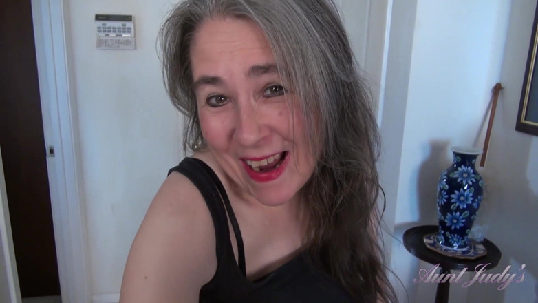 Aunt Judy's: Auntjudys - Horny Yoga Workout with Mature Hairy Amateur Grace (pov)