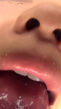 Pov Sbavando la lingua bacia sul vetro - Reia hoshino cade da principessa ragazza ricca a Sputa Feral, ancora nella sua uniforme del college.