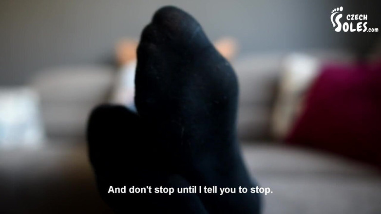 Czech Soles - foot fetish content: You're lazy! Now you'll worship my feet!