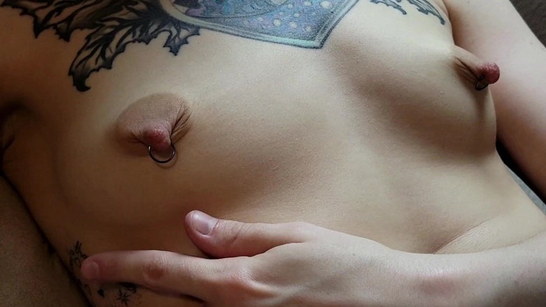 Innocenttemptation: Puffy Nipples. Cutie Plays with Her Nipples