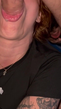 POV: Redhead Talks Bitch, Cums in the Blowjob and Drinks Milk in Her Mouth
