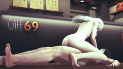 Sofia Valmet and Koko Hekmatyar in Cafe 69 Jormungand Hentai Parody