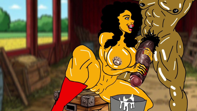 Octopussy Lovers Club: Rednecks Ehefrau. Karikatur. Animation