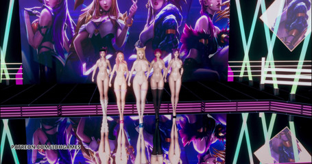 3D-Hentai Games: Hello Venus - Tarian telanjang wiggle Ahri Akali Kaisa Evelynn Seraphine
