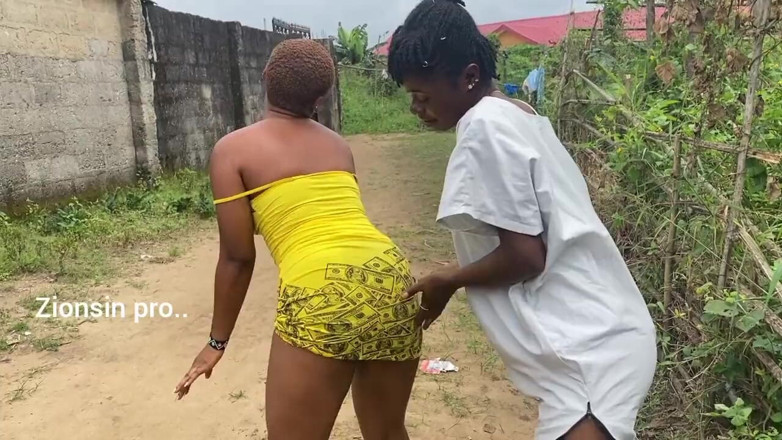 Zion: Naughty African Teen Showcasing Their Asses in Broad Daylight