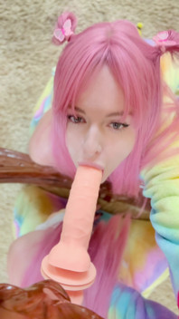 I'm Practicing Swallowing Cum on a Dildo.