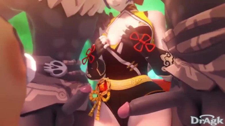 DrAgk: Xiangling, compilation d’animations, Genshin, Impact, Hilichurl, porno hentai