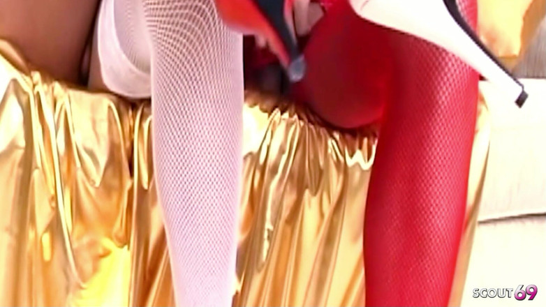 Shemale TS Collection: Travesti gostosa fode Kinky Shemale depois da festa anal