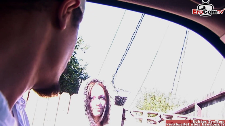 EroCom: Brunette woman picked up by a black guy for nice...