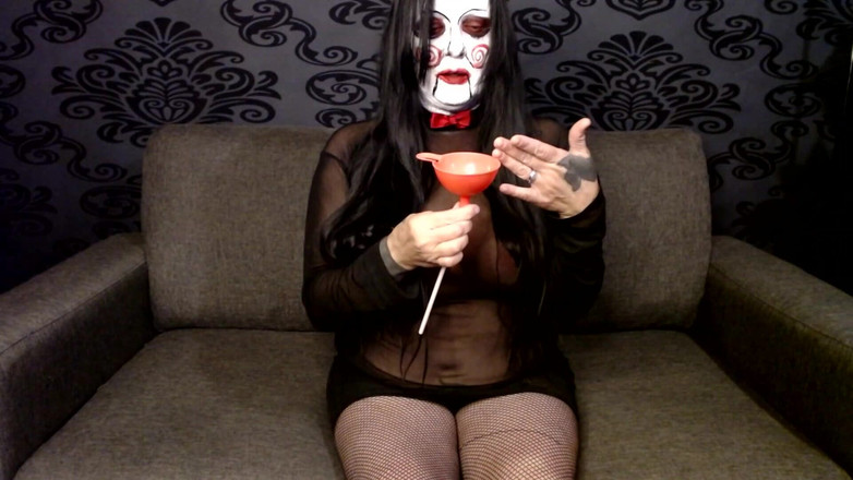 Abby Anna: Хочешь играть в игру? Пытка члена и яиц на Хэллоуин, специальная, cei