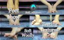 Sofi Elf queen: Nohy fetiš ukazují testování textur měkké vlny