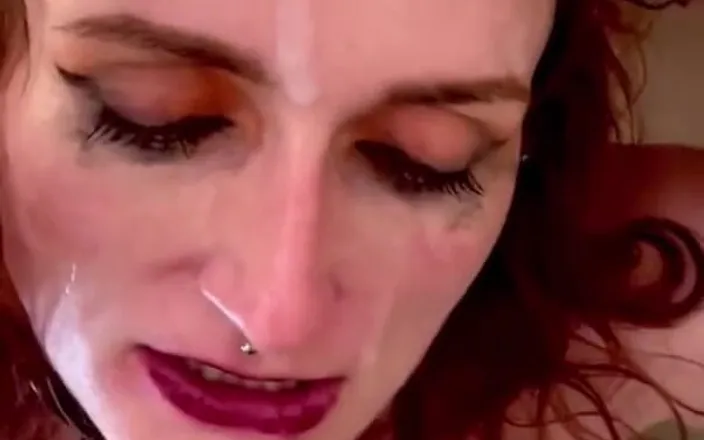 Chelsdaggers: Public Free Use Bathroom Redhead Slut Covered in Cum Gives...
