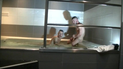 Gaybareback: Ricky Blue fuck bareback Juan in jacuzzi