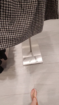 Feet in Sandals in Mall (i Found the Perfect Skirt)