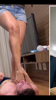 Hard and Sexy foot gagging 2 Angles