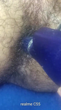 Fucking My Self with My Wife Hair Brush