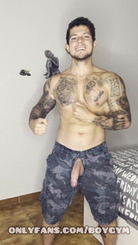 Gay Military with His Weapon