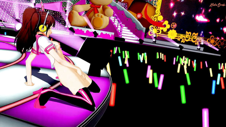 Hentai_Smash: Rise fingert sich live auf der Bühne. Persona 4, Hentai.