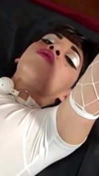 Video of Young TS Nicki at the Sissy Institute with a Bit of Bondage