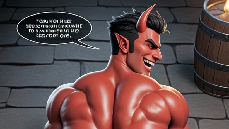 Real narrated fantasy Hentai: Iblis gay pasif mengambil kontol di lubangnya yang besar, panas,...