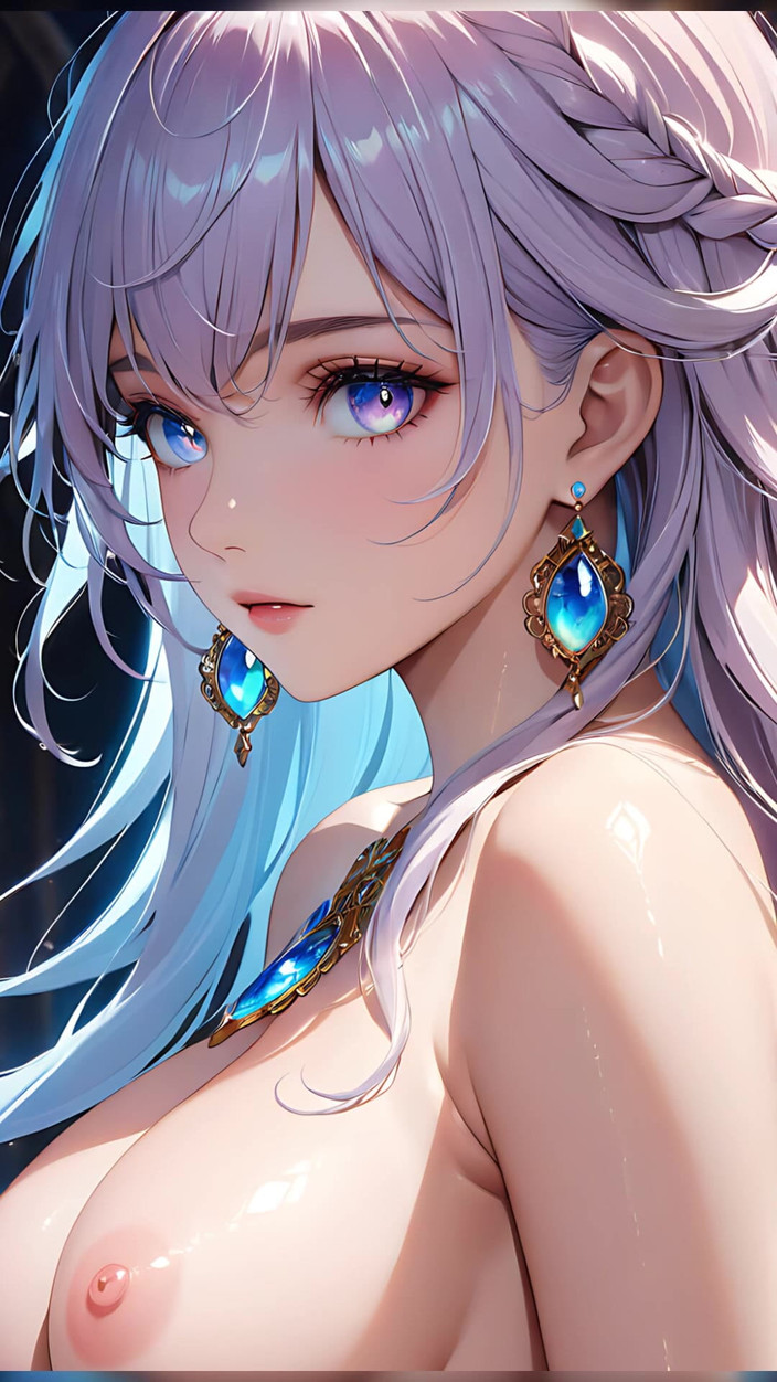 LustRender: Droomreflecties: een mooie jonge vrouw met iriserende ogen