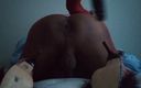 NX life adults: Penetrasi anal 11 inci di kamar tidur dengan fishnet merah dan...