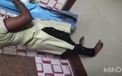 Tamil dame Saree Laat Chudidar dragen