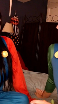 Halloween Cosplaying rökpaus