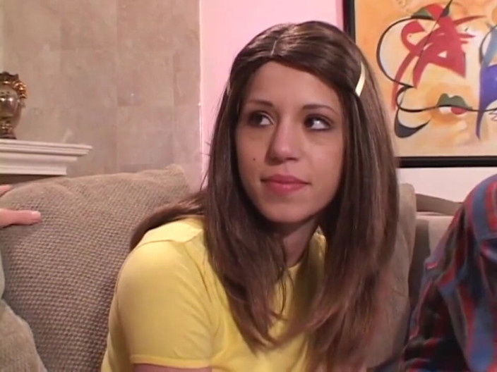 Vintage X: Nasty teen loves double penetration!
