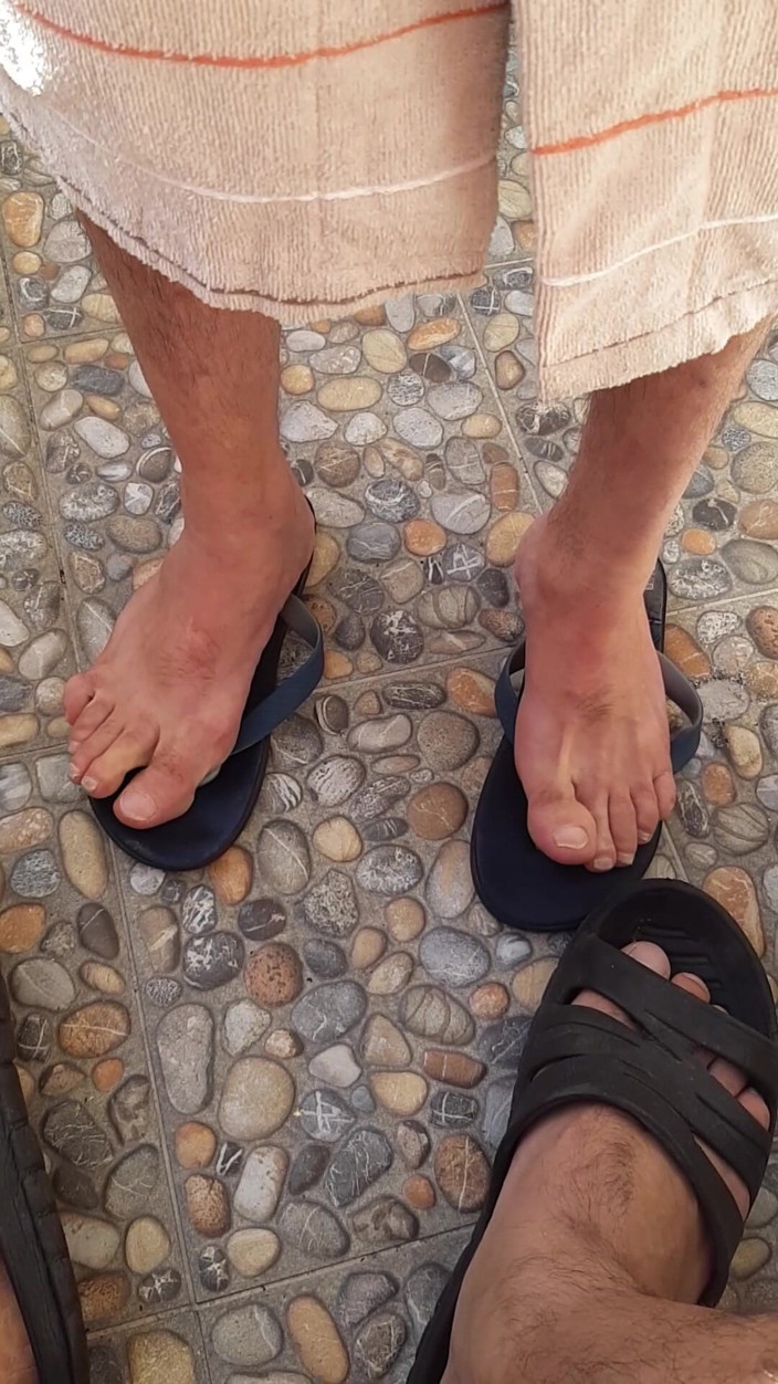 Grand Dick: Feet and Dicks on the Balcony
