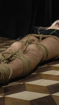 Nicky Tickling Roped Floor