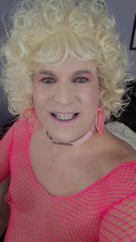 Kissing a Blonde Transvestite?
