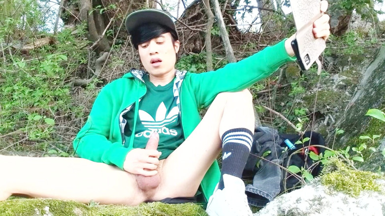 Jon Arteen: Jon Arteen. Twink's Jerk off Outdoor in Nature Ends in...