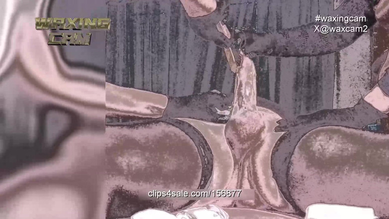 WaxingCam: Kadın-erkek kız, çoraplı adam tarafından büyüyen yarak, eldiven fetişi