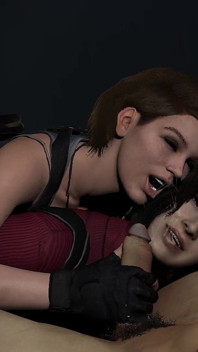 Jill Valentine Lagi Bantuin Ada Wong Untuk Seks Threesome