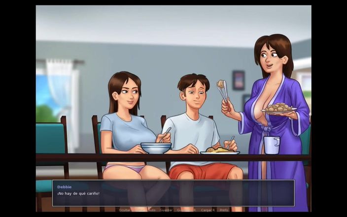 HotSummer117: Summertime Saga 9 - follando sobre la mesa