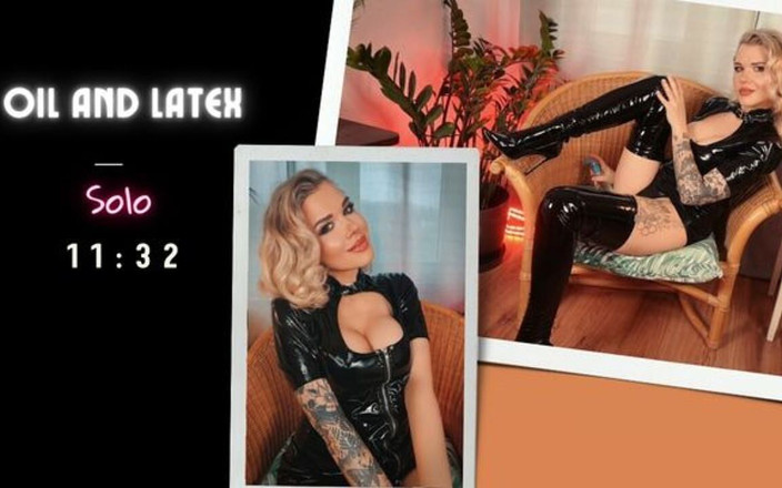 Marlene Moore: 油和乳胶。紧身衣自慰并潮吹