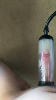 Playing with My New Penis Pump