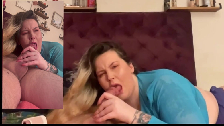 MissFFW: BBW Rides Cock Then Wanks Him off to Huge Cumshot