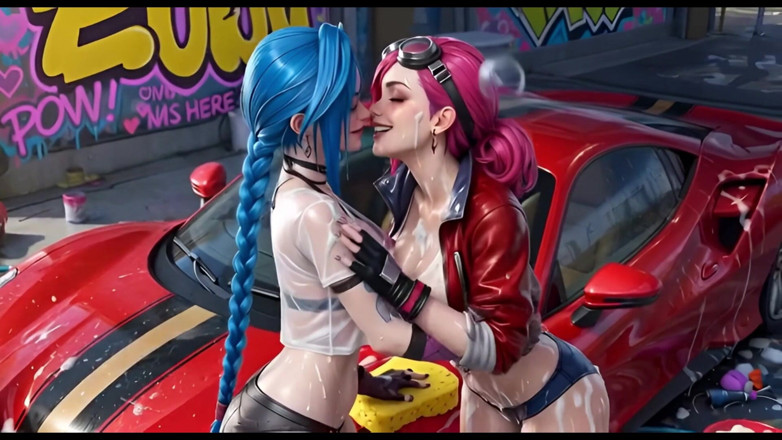 Ianimedia: Jinx dan saya melihat mencuci Ferrari merah basah dan berbuih